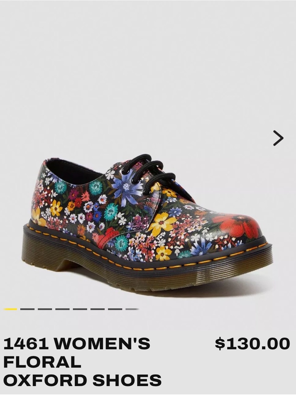 Dr. Martens 1461 WOMEN'S FLORAL OXFORD SHOES